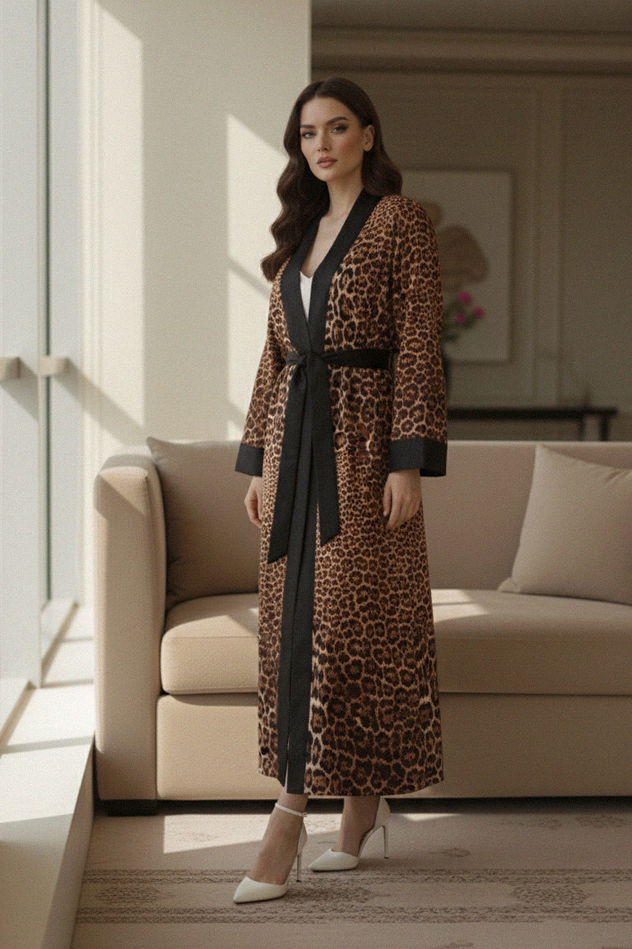 Animal Print Robe