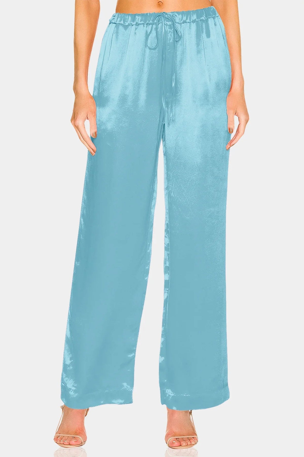 Aqua Blue Women Pants For Summer