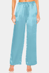 Aqua Blue Women Pants For Summer