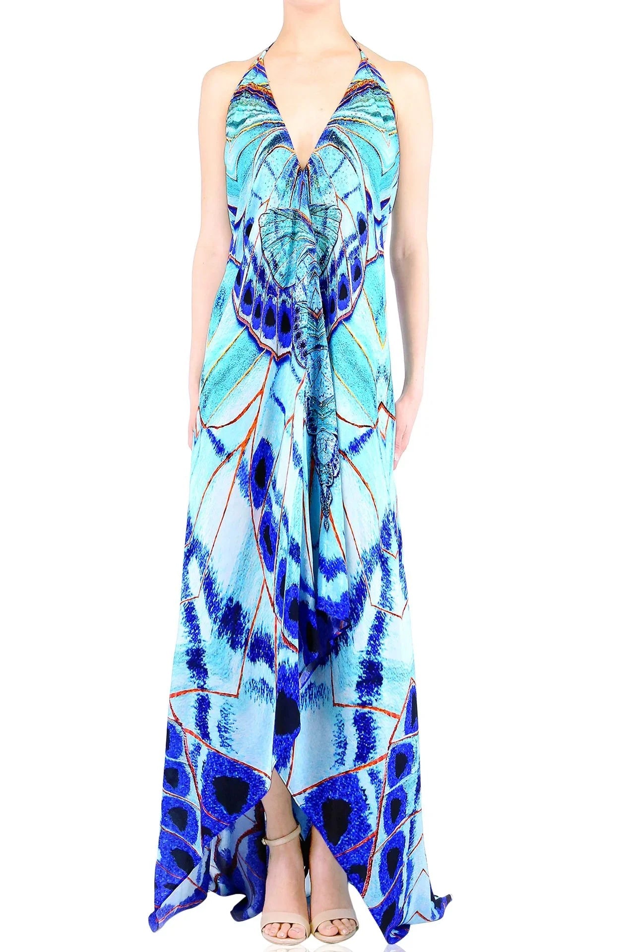 Annabella Butterfly Print Maxi Dress