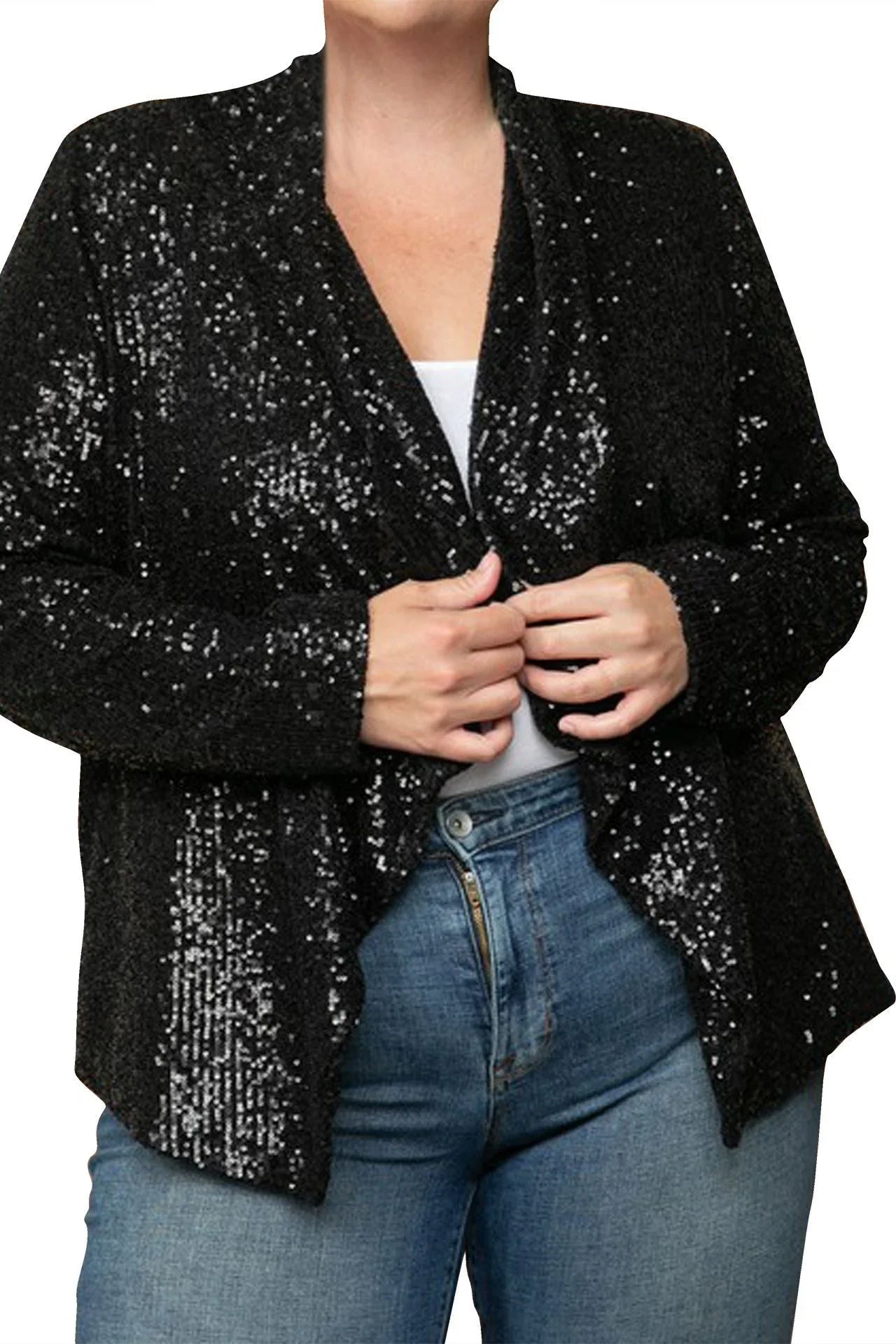Black Jacket With Sequins