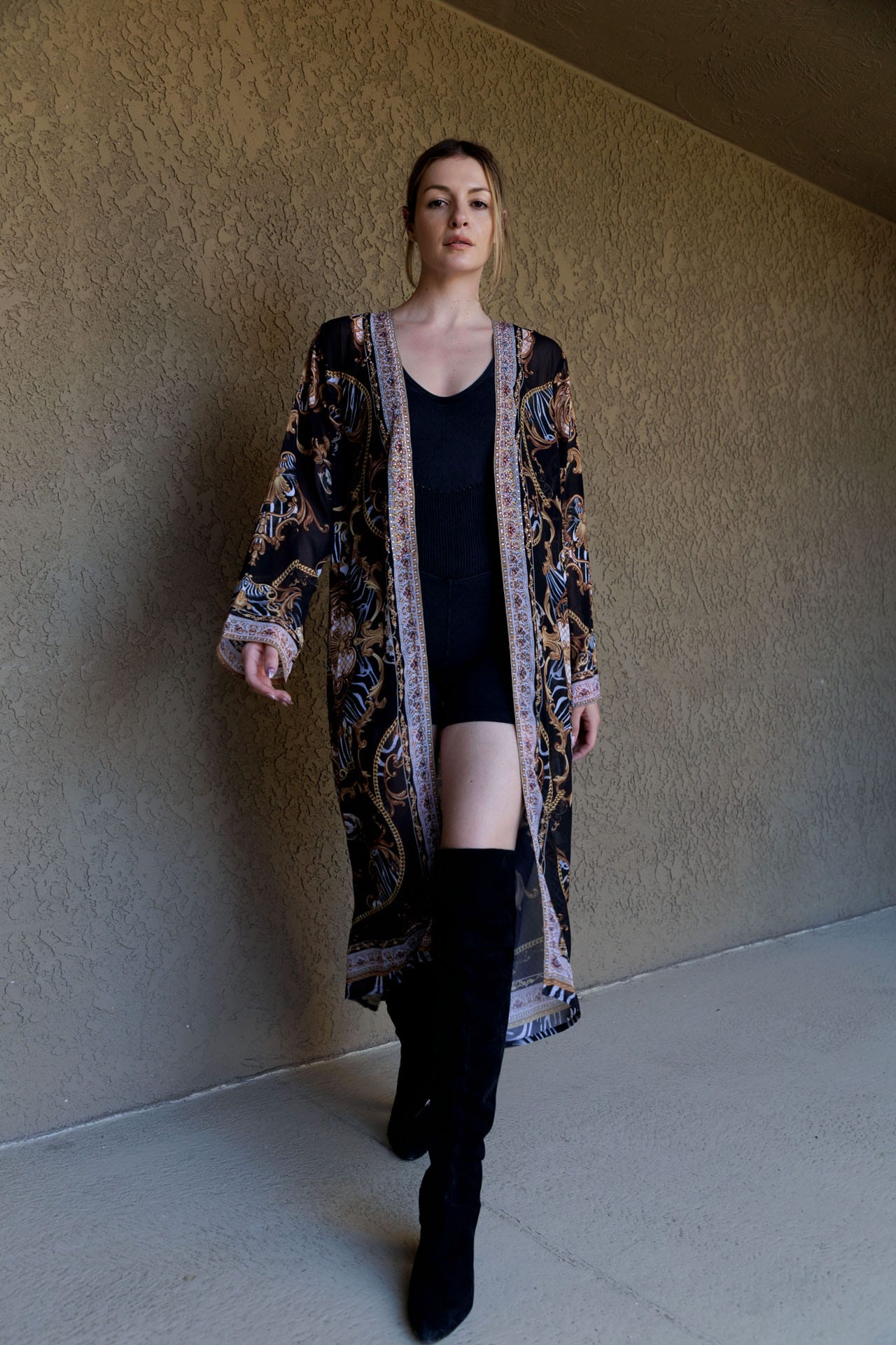 Black Designer Swimsuit Cover Ups