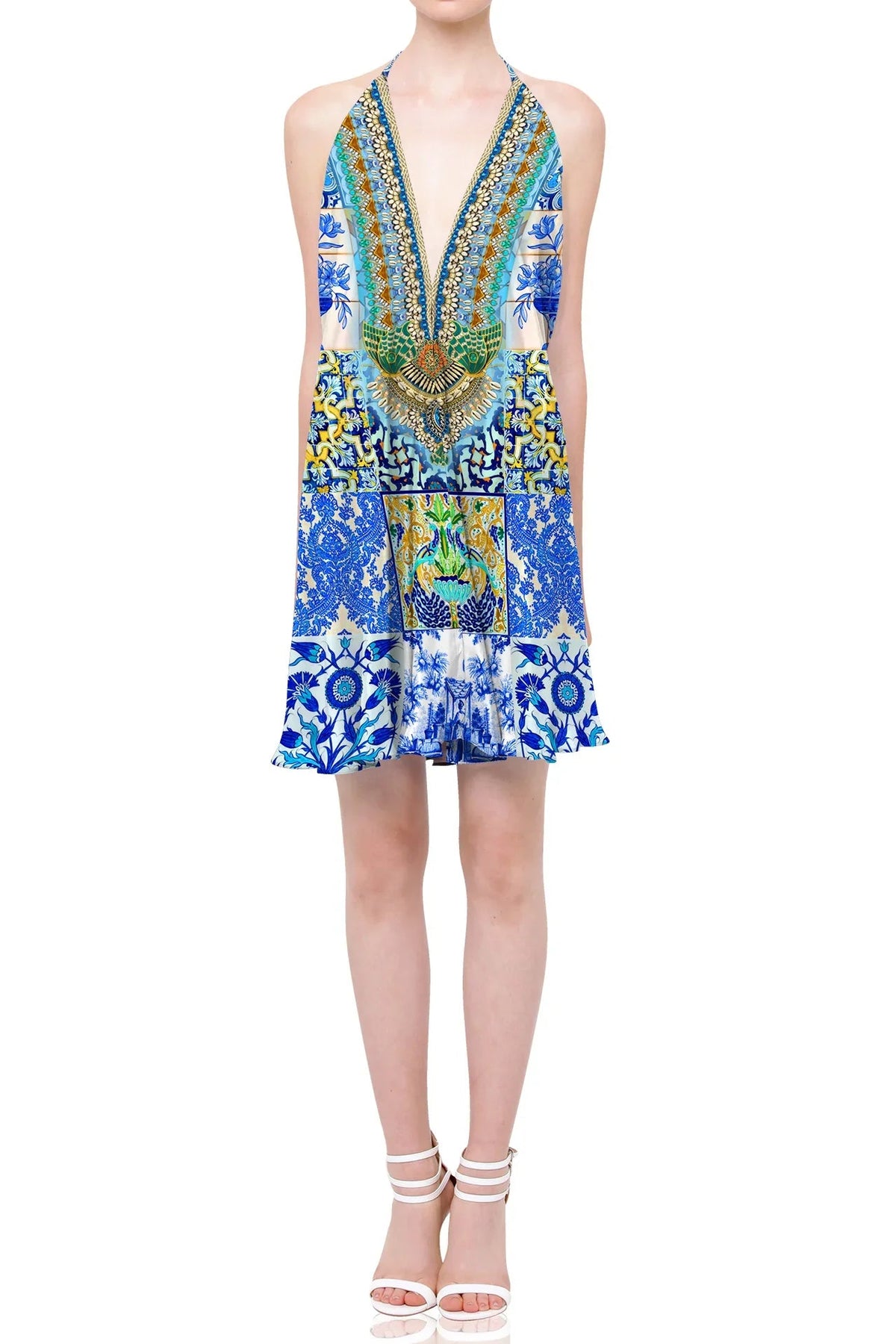 Blue Short Cocktail Dress