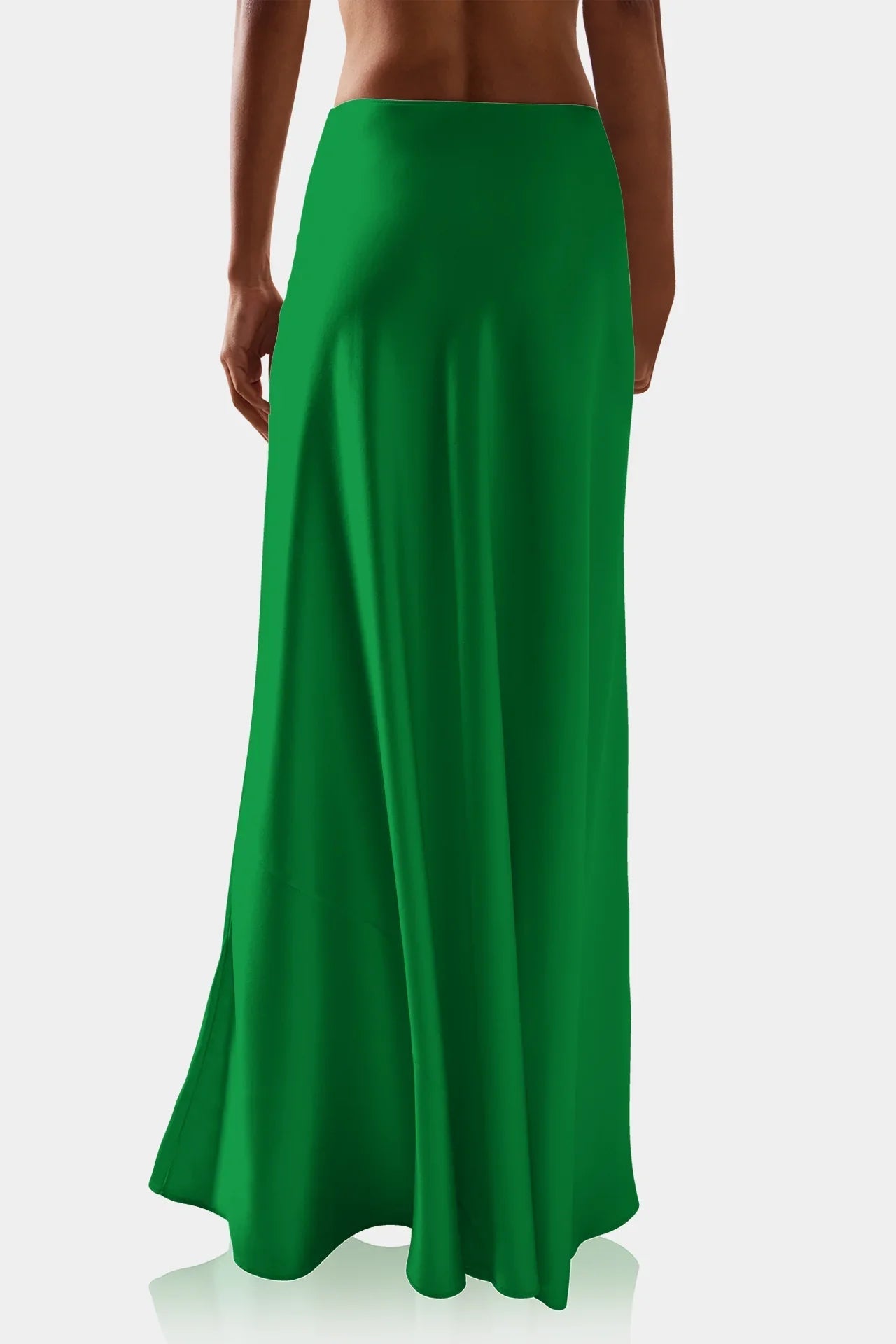 Antonia Green Silk Skirt