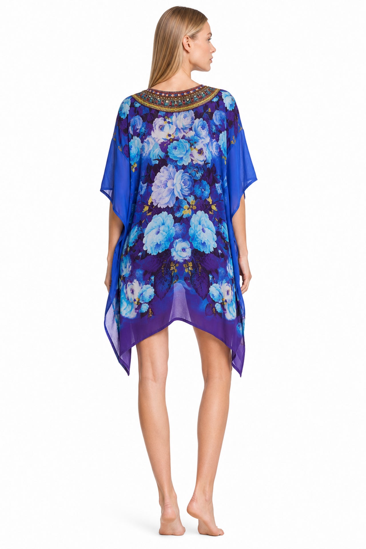 Blue Luxury Kaftan Dress