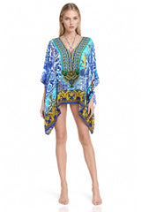 Blue Women's Kaftan Short