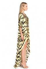 Animal Print Hi-Low Kaftan