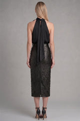 Black Sequin Skirt