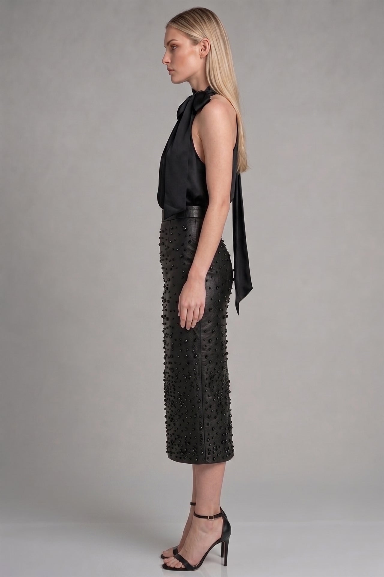 Black Sequin Skirt