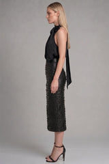 Black Sequin Skirt