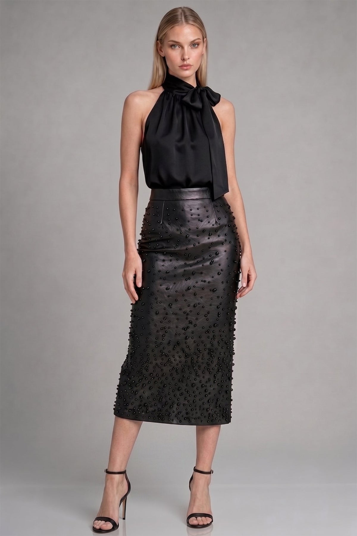 Black Sequin Skirt