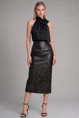 Black Sequin Skirt
