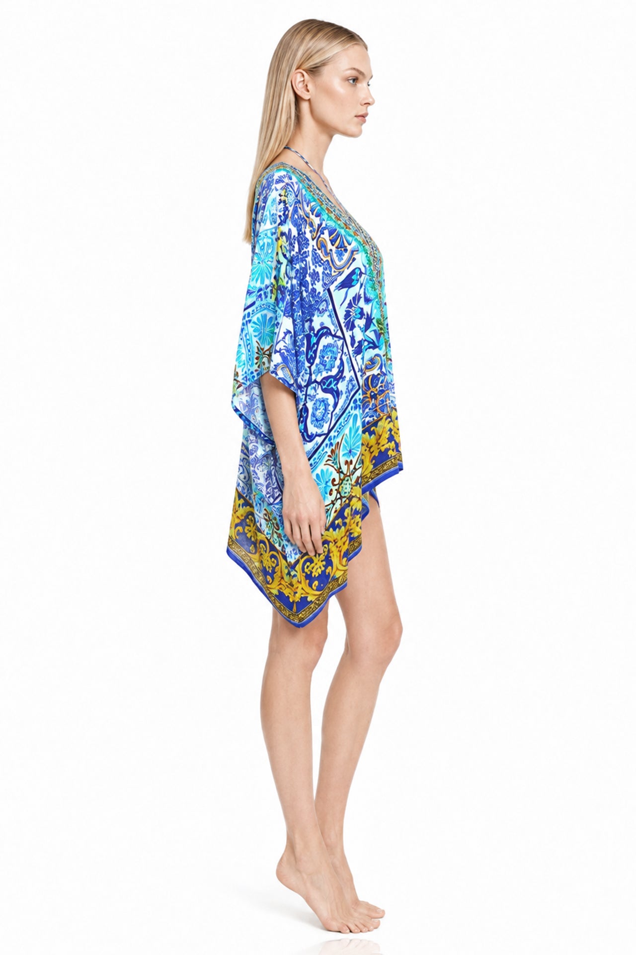 Blue Women's Kaftan Short
