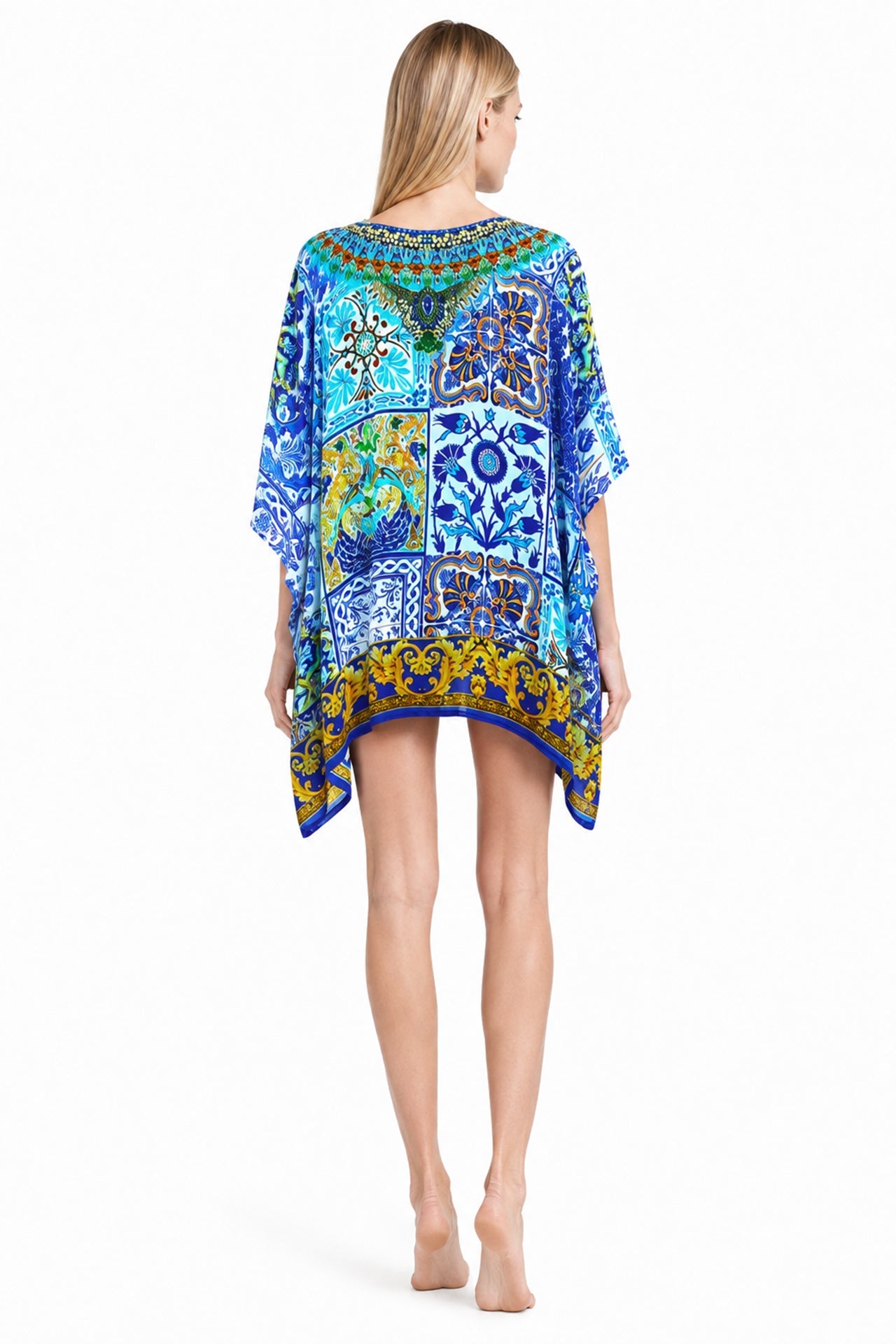 Blue Women's Kaftan Short