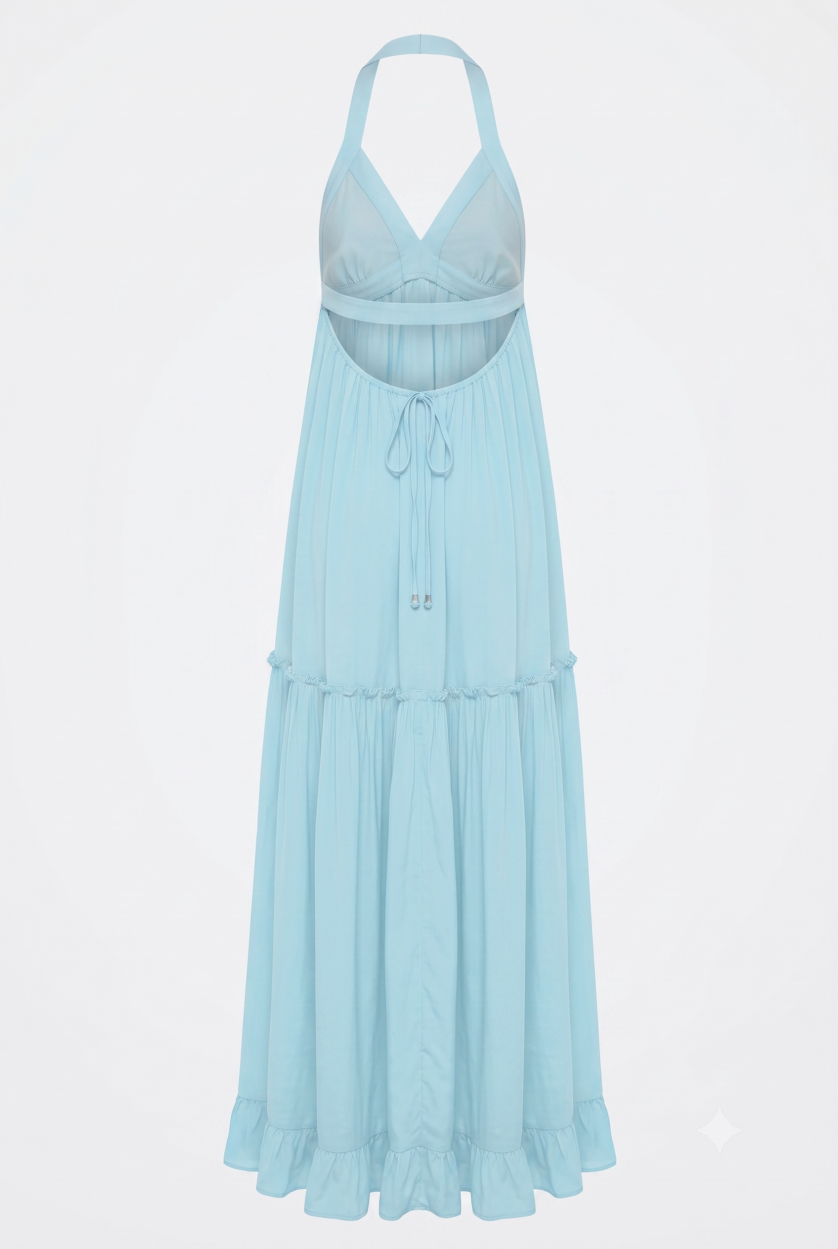 Aqua Blue Floor Length Dress