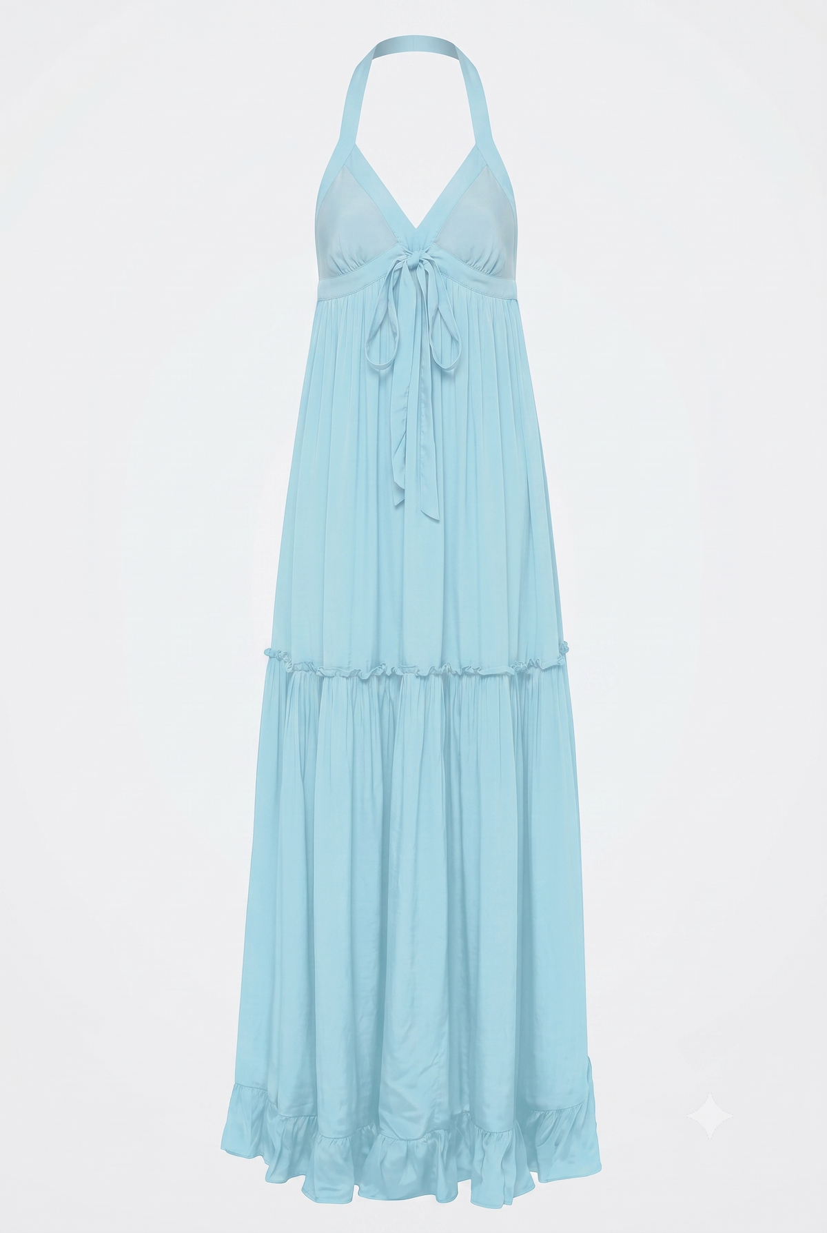 Aqua Blue Floor Length Dress