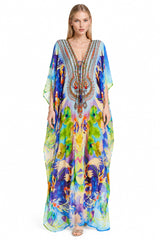 Blue Kaftan Vacation Outfits Women