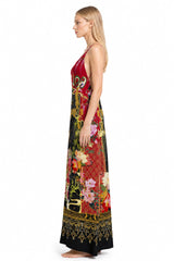 Animal Print Long Camisole Dress
