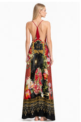 Animal Print Long Camisole Dress