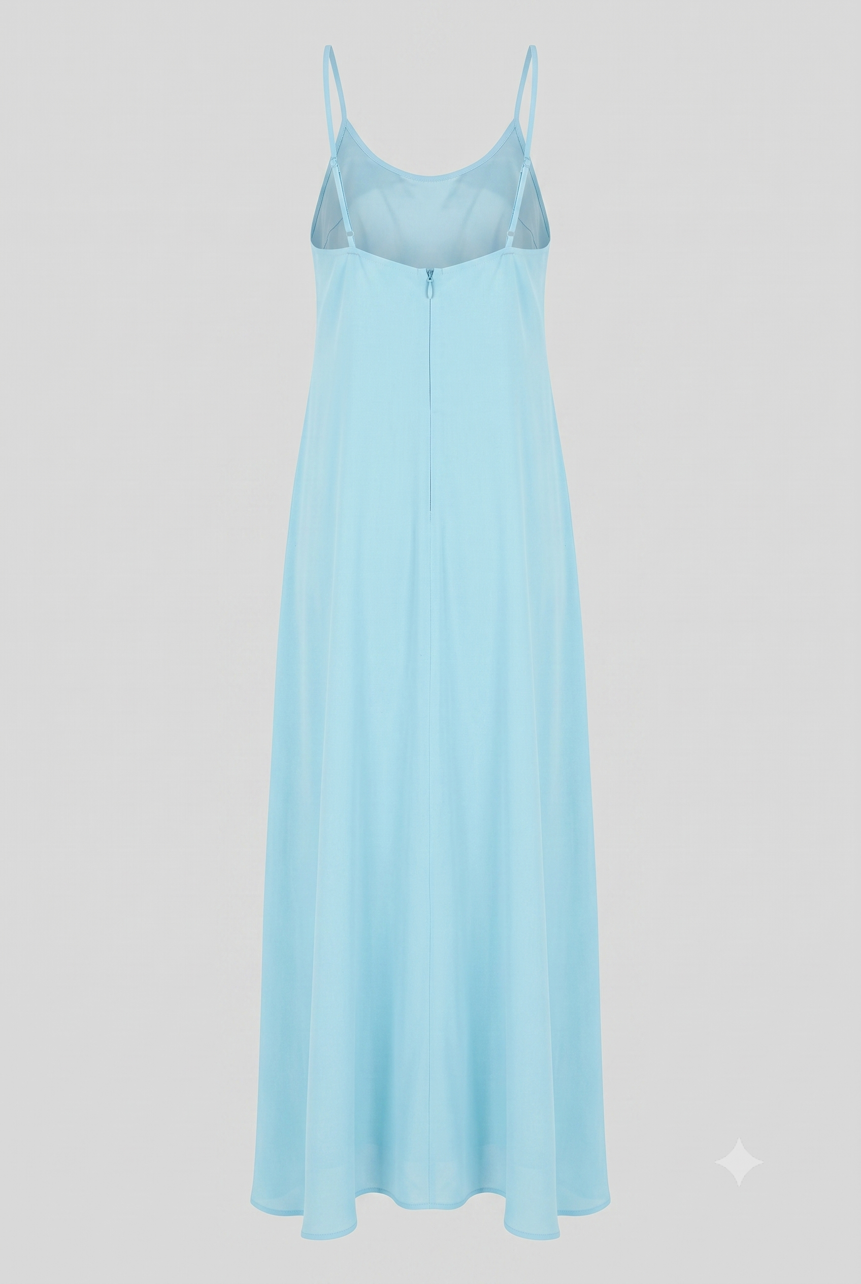Aqua Blue Long Camisole Dress
