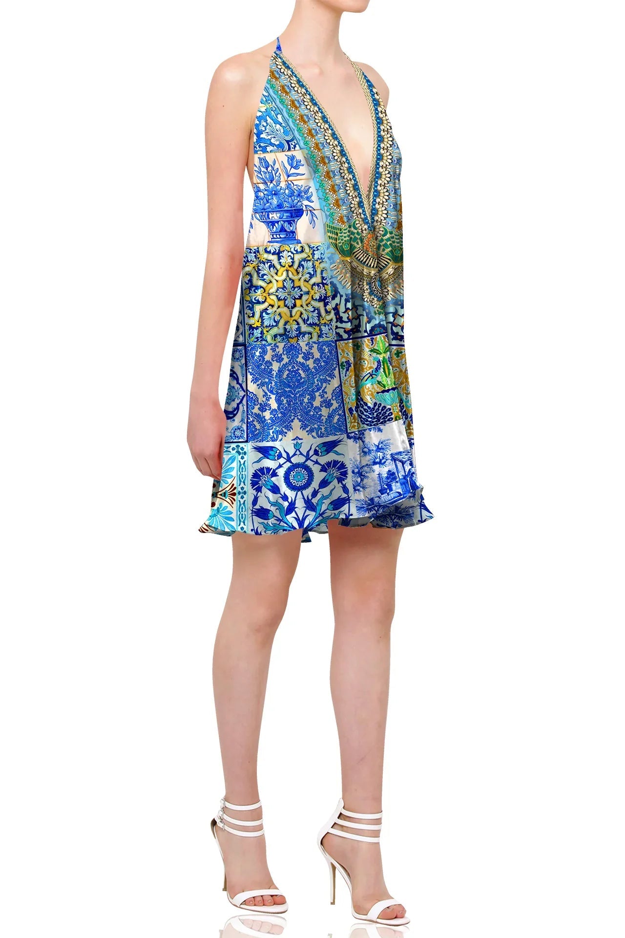 Blue Short Cocktail Dress