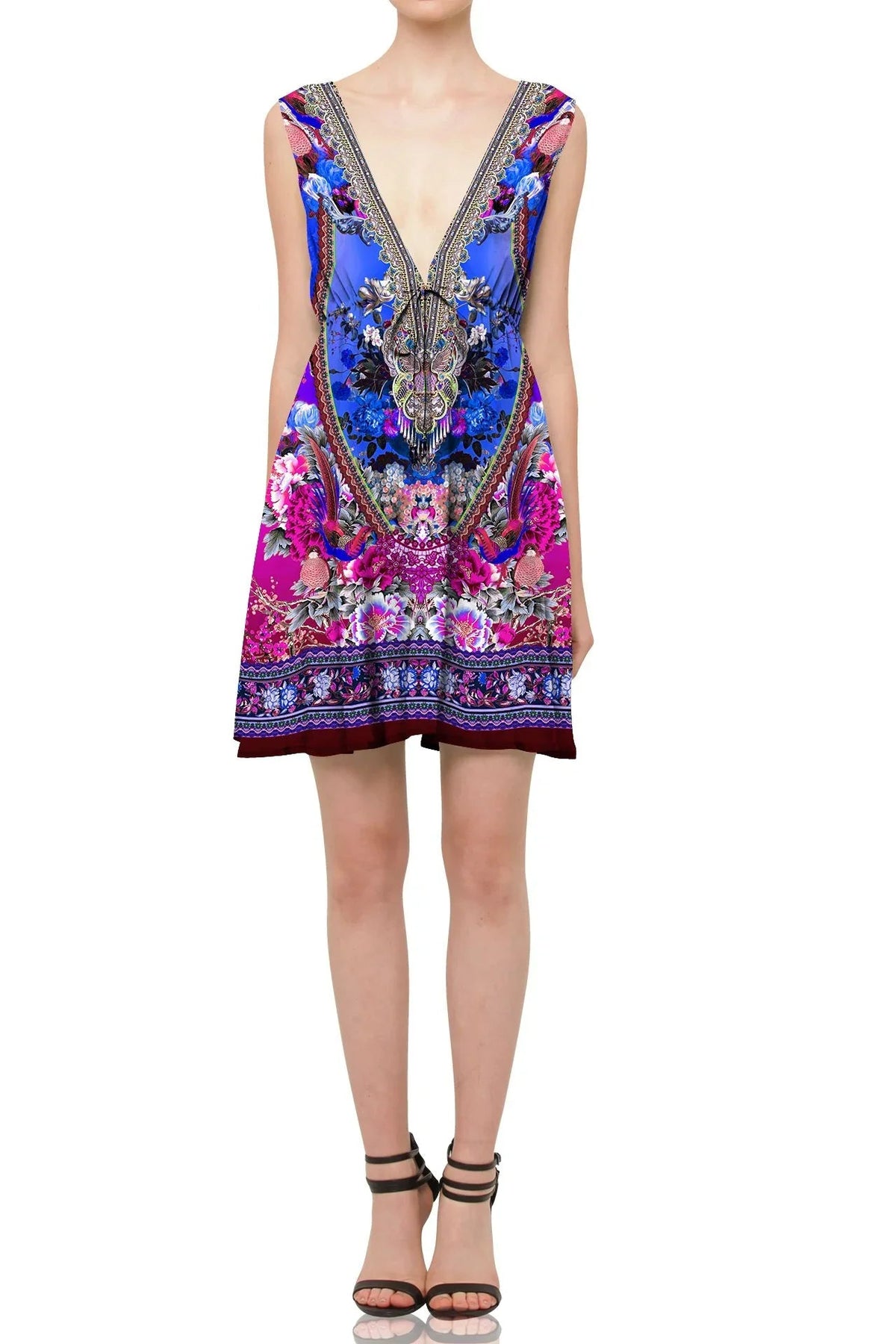 Blue Short Dress For Women