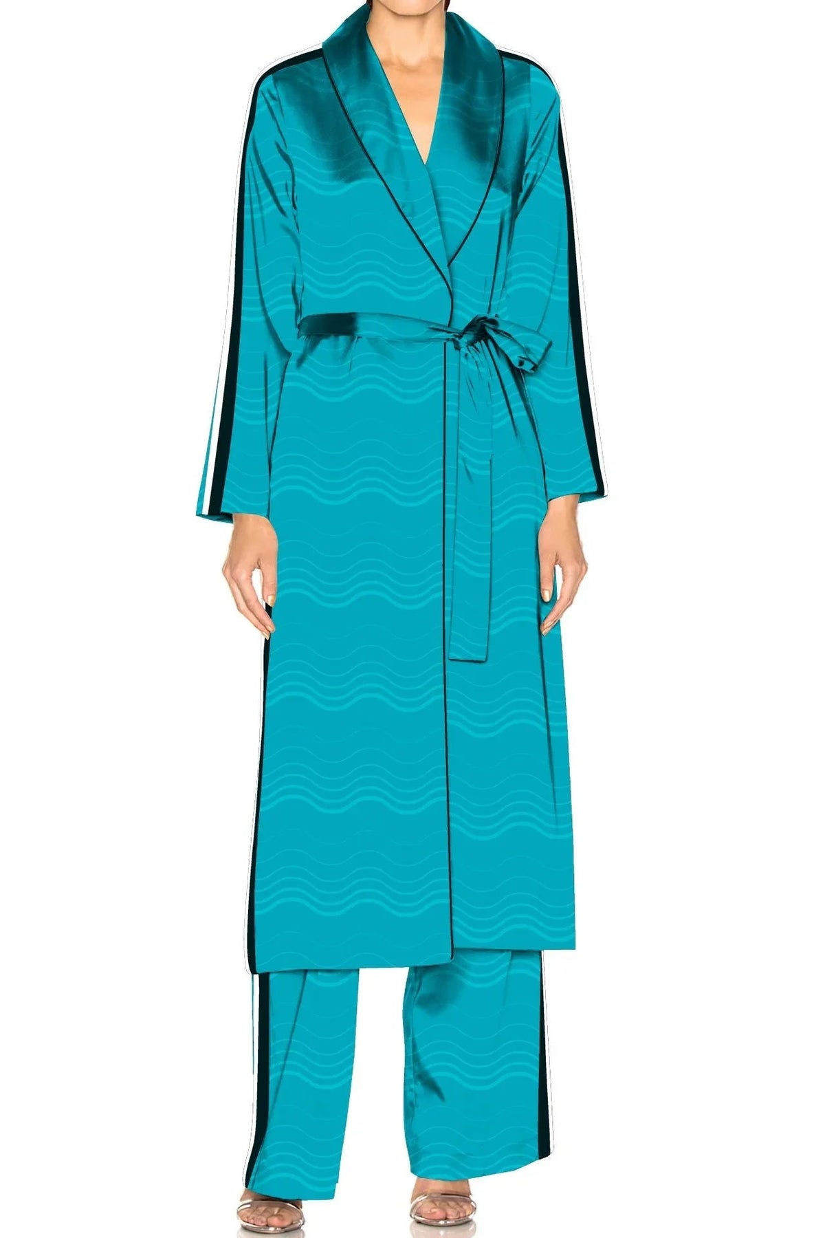 Aqua Blue Robe for Women