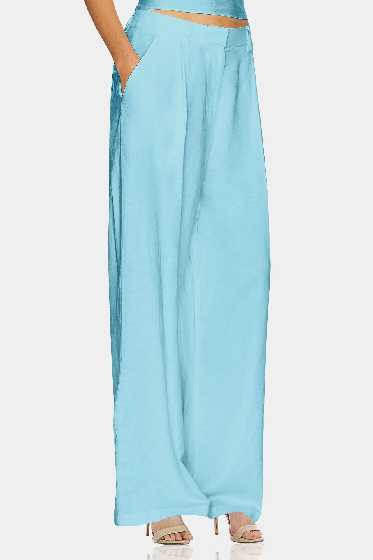 Aqua Blue Plazzo For Woman