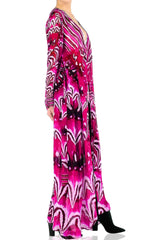 Annabella Butterfly Print Swim Kaftan Cover Up