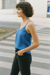 Azure Sleeveless Cami Top