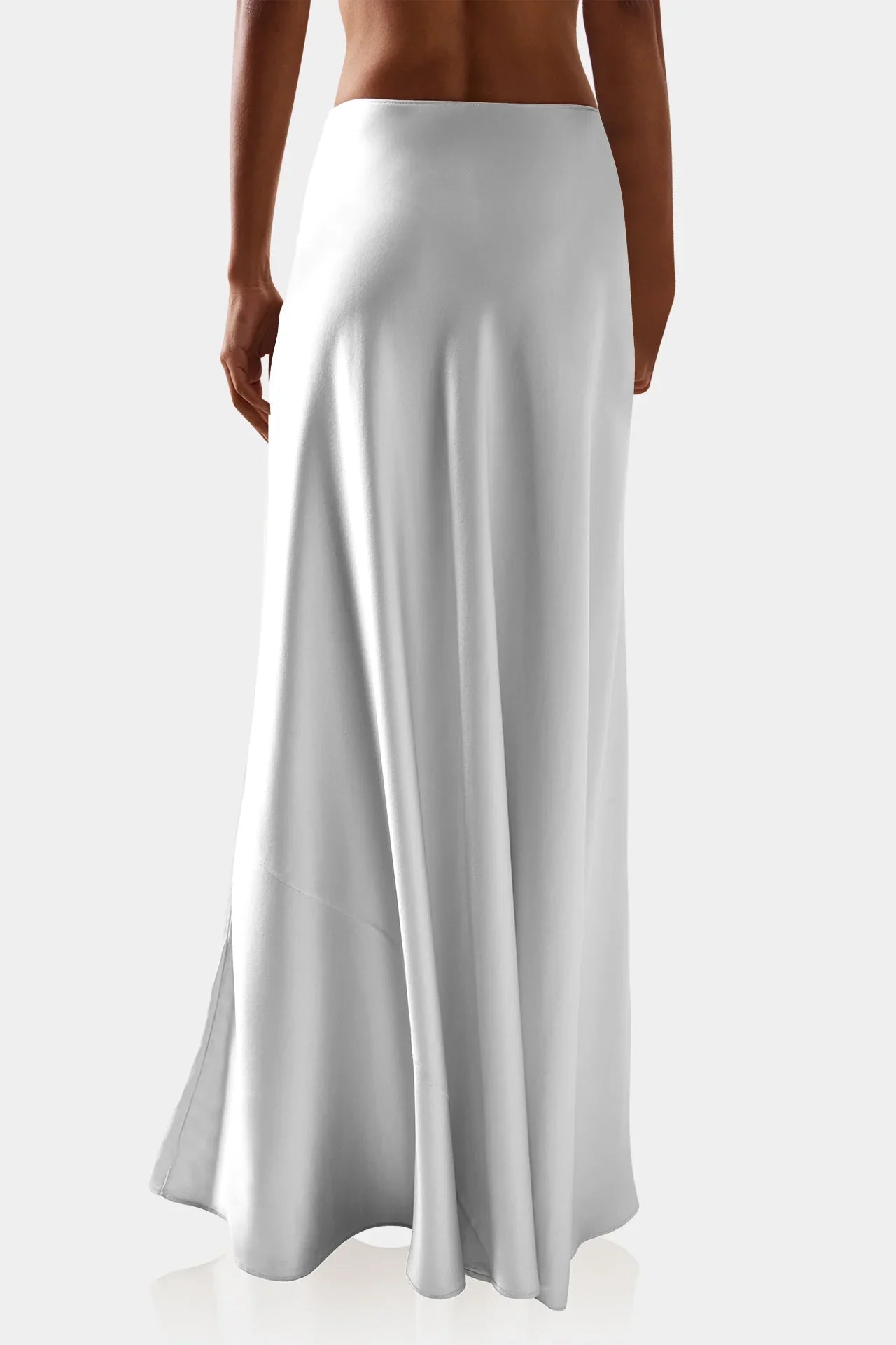 Antonia Silky White Skirt